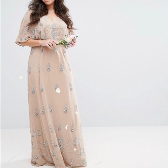maya curve embellished maxi dress